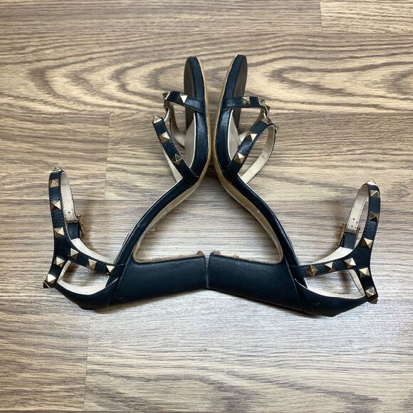 Valentino Garavani Rockstud Women's Size EU 40 Black Leather Stiletto Sandals. - Picture 3 of 15
